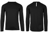 GALAXY BY HARVICE MEN'S LONG SLEEVE MOISTURE-WICKING TEE - LARGE - BLACK New