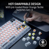 RAZER BLACKWIDOW V4 75% MECHANICAL GAMING KEYBOARD RZ03-05003600-R3U1 - White