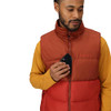 MARMOT MEN'S GUIDES DOWN STAND-COLLAR VEST - SIZE: MEN S - PECAN/SUMAC New