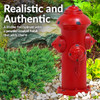 Sunnydaze Fire Hydrant for Dogs to Pee On - Dog Fire Hydrant Pee Post, Red