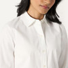 AMAZON ESSENTIALS WOMEN'S REGULAR FIT STRETCH POPLIN BUTTON-UP DRESS -M- WHITE New