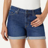 Amazon Essentials Women's Stretch Slim-Fit Jean Short Size 4 Dark Shadow Wash New