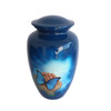 DESIGN GALLERY CREMATION URN FOR HUMAN ASHES FUNERAL URN MEMORIAL URN - BLUE