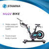 STAMINA MÜÜV BIKE - EXERCISE BIKE WIRELESS BLUETOOTH SMART MOUNT - BLACK/BLUE