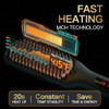 MEGAWISE PRO CERAMIC IONIC HAIR STRAIGHTENER BRUSH HOME SALON 1025 - BLACK