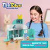 Tile Town Pet Vet Magnetic Tiles Set, 48 Piece Magnet Tiles for Kids