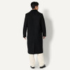 AEMN55612F25 Amazon Essentials Men's Wool Blend Topcoat, Black, Medium