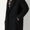 AEMN55612F25 Amazon Essentials Men's Wool Blend Topcoat, Black, Medium