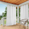 TOWN & COUNTRY BASICS CABANA CURTAIN LIGHT FILTERING OPACITY 54"x96" - WHITE New
