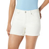 AMAZON ESSENTIALS WOMEN'S MEDIUM STRETCH SLIM-FIT MID-RISE 4“ JEAN SHORT - WHITE New