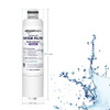 AMAZON BASICS REPLACEMENT REFRIGERATOR WATER FILTER CARTRIDGE, 3PK - WHITE New