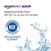 AMAZON BASICS REPLACEMENT REFRIGERATOR WATER FILTER CARTRIDGE, 3PK - WHITE New