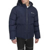 CHAMPION MEN'S QUILTED FULL-ZIP HOODED PUFFER JACKET MEN M PEACOAT PATCH POCKET New