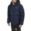 CHAMPION MEN'S QUILTED FULL-ZIP HOODED PUFFER JACKET MEN M PEACOAT PATCH POCKET New
