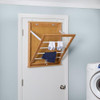 Honey-Can-Do Wall-Mounted Clothes Drying Rack Bamboo Collapsible 23wx27.25h