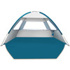 COMMOUDS BEACH TENT SUN SHADE FOR 3 PERSON UPF 50+ BEACH TENT - SILVER