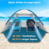 COMMOUDS BEACH TENT SUN SHADE FOR 3 PERSON UPF 50+ BEACH TENT - SILVER
