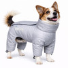 PUTWO DOGHELIOS 'THUNDER-CRACKLE' PET DOG JACKET COAT W/ TECHNOLOGY,LG,GRAY New