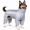 PUTWO DOGHELIOS 'THUNDER-CRACKLE' PET DOG JACKET COAT W/ TECHNOLOGY,LG,GRAY New