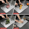 QIANYING TITANIUM CUTTING BOARD - 100% PURE, 14.2"L X 9.8"W - SILVER New