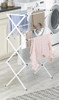 WHITMOR FOLDABLE CLOTHES DRYING RACK: 3 TIER LAUNDRY DRYING RACK - WHITE