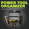 PEARINGTON WALL MOUNT POWER TOOL ORGANIZER 2 PACK 4-LAYER DRILL RACK - BLACK