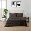 KATHY IRELAND BAMBOO COOLING 6 PIECE SHEET SET WITH DEEP POCKETS - FULL - BROWN New