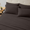 KATHY IRELAND BAMBOO COOLING 6 PIECE SHEET SET WITH DEEP POCKETS - FULL - BROWN New