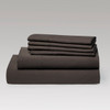 KATHY IRELAND BAMBOO COOLING 6 PIECE SHEET SET WITH DEEP POCKETS - FULL - BROWN New