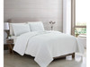 CALLIE COLLECTION 3-PIECE CALLIE SEERSUCKER TEXTURED QUILT & SHAM SET - WHITE New