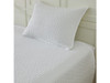 CALLIE COLLECTION 3-PIECE CALLIE SEERSUCKER TEXTURED QUILT & SHAM SET - WHITE New