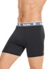 HUCOREM157496 HURLEY MENS 5 PACK STRETCH BOXER BRIEFS BLACK/CASTLEROCK SIZE: M New