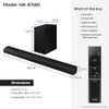 SAMSUNG 5.1 CHANNEL B-SERIES SOUNDBAR WIRELESS SUBWOOFER DTS VIRTUAL:X - BLACK New