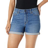 AMAZON ESSENTIALS WOMEN'S MEDIUM STRETCH SLIM-FIT MID-RISE 4“ JEAN SHORT -SIZE 4