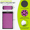 PROSOURCEFIT ACUPRESSURE MAT AND PILLOW SET SIZE LARGE - BLACK/PINK New