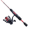 UGLY STIK CARBON ICE SPINNING ROD AND REEL COMBO, Size: 5 Size - 36" - BLACK/RED