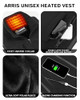 ARRIS Fleece Heated Vest for Women, Size Adjustable Heating Zones - Black New