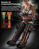 JZBRAIN FULL LEG AIR COMPRESSION RECOVERY BOOTS SYSTEM FE-7400 - BLACK