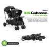 Joovy Big Caboose Triple Stroller Rear Bench and Standing Platform - Jet New