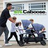 Joovy Big Caboose Triple Stroller Rear Bench and Standing Platform - Jet New