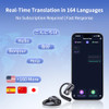 TECSONIC AI TRANSLATOR EARBUDS REAL-TIME 2-WAY VOICE 164 LANGUAGES NO SUBSCRIPTI