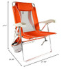 KIJARO COAST TIDAL WAVE CHAIR - 5 POSITION TALL BACK - Print - 119341