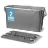 CLEVER MADE CLEVERMADE COLLAPSIBLE LAUNDRY BASKET, GRAY