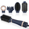 IG INGLAM Hair Dryer Brush Set, 4 in 1, Negative Ion Hair Dryer & Styler Blue