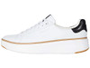 W22707 COLE HAAN WOMEN'S GRANDPRO TOPSPIN COURT IVORY/BLACK LEATHER SIZE 8