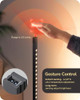 EDISHINE LED CORNER FLOOR LAMP DIMMABLE CORNER LIGHT REMOTE CONTROL - BLACK