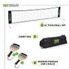 WILD SPORTS DRIVEWAY-SIZE FAMILY PICKLEBALL NET SET - BLACK