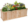 SHINE COMPANY PREMIUM CEDAR RAISED GARDEN BED NATURAL