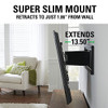 SANUS PREMIUM MOTION SUPER SLIM MOUNT BRACKET FOR 40" 84" VLF613-B1 - BLACK