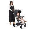 JOOVY KOOPER LIGHTWEIGHT BABY STROLLER REMOVABLE SWING-OPEN TRAY - BLACK